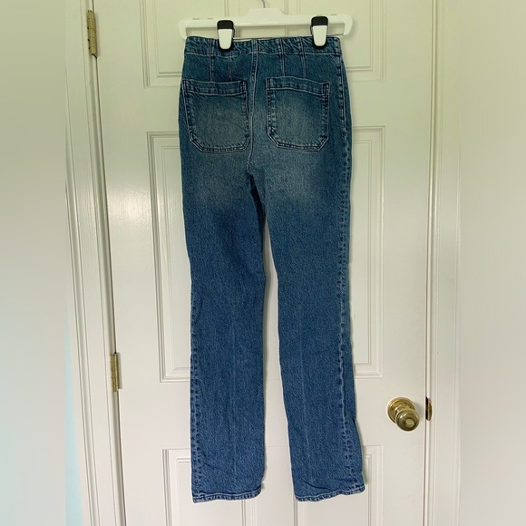 REFORMATION HIGH RISE STRAIGHT PATCH POCKET JEAN - Picture 2 of 3